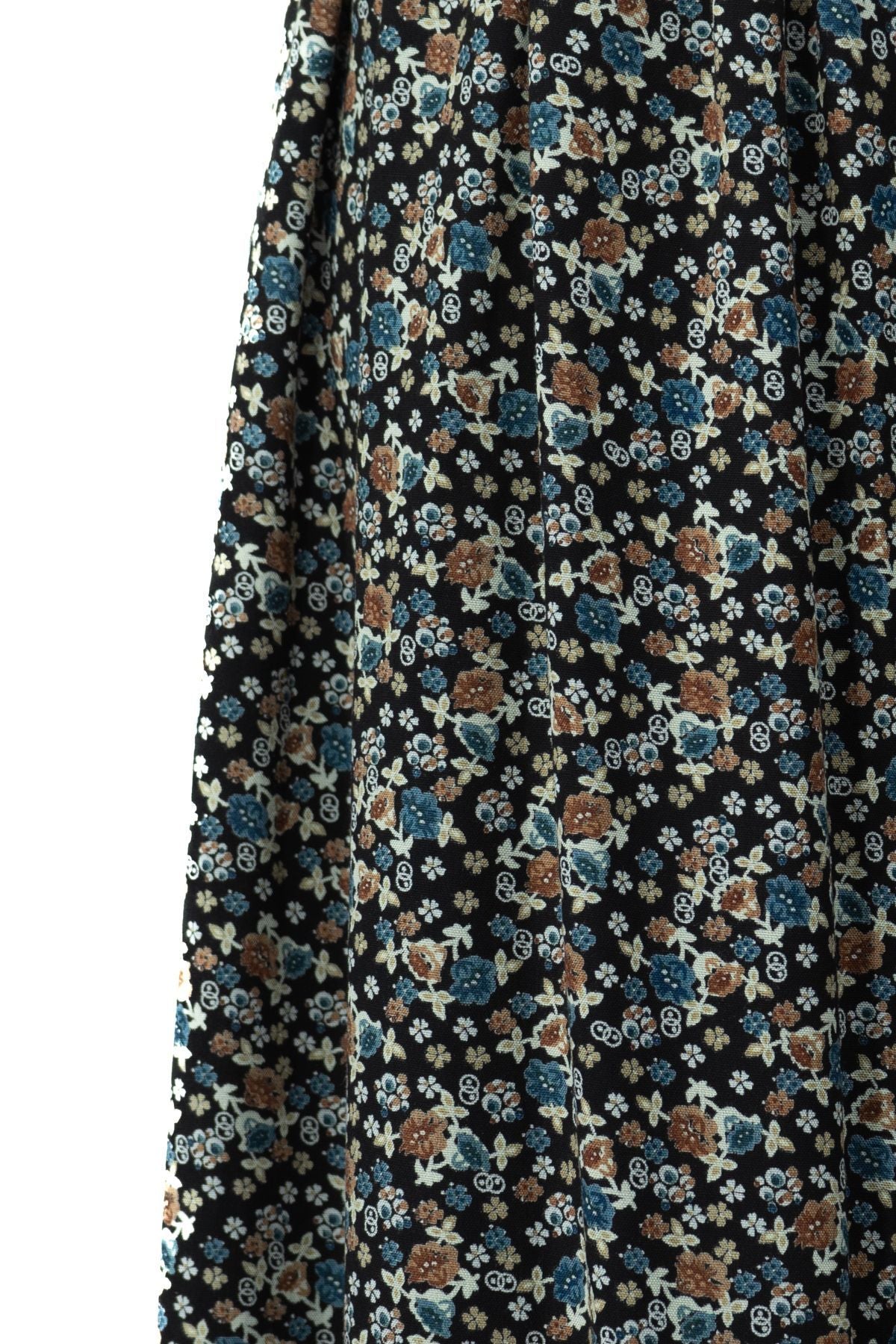 Kadın Anne Etek Dokuma Viskon Kumaş Minik Papatyam Çiçeği Desenli Rahat Kesim Tam Kalıp